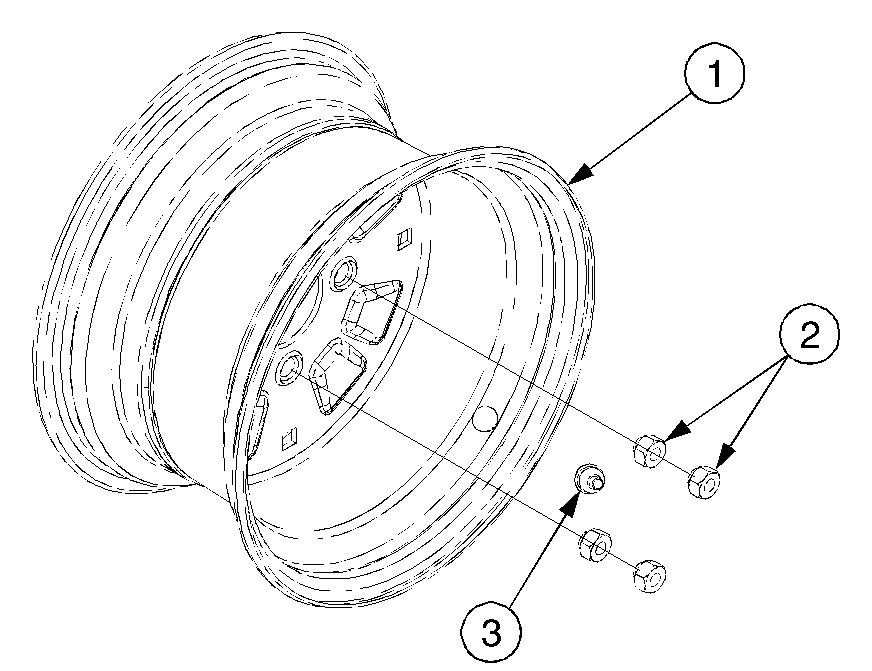 Rear Wheel Diagram and Parts List for GT2544 K015-Before-13A2D7L710 Cub Cadet Lawn Tractor